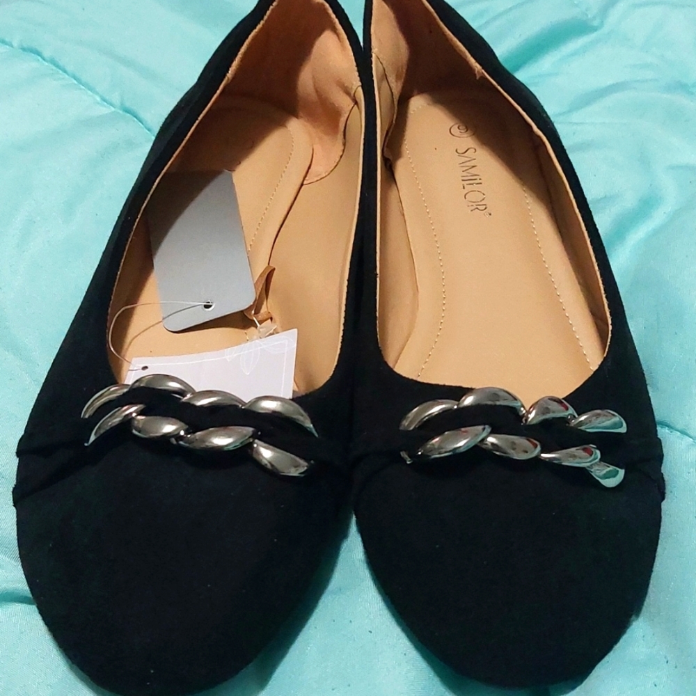 Black flats size 9